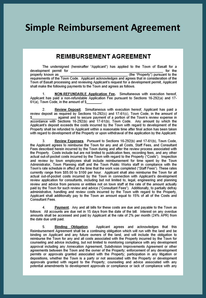 simple-reimbursement-agreement